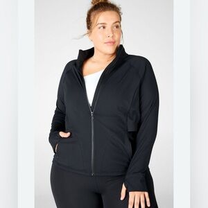 Fabletics Women's Black Rosalia Performance Athletic Jacket